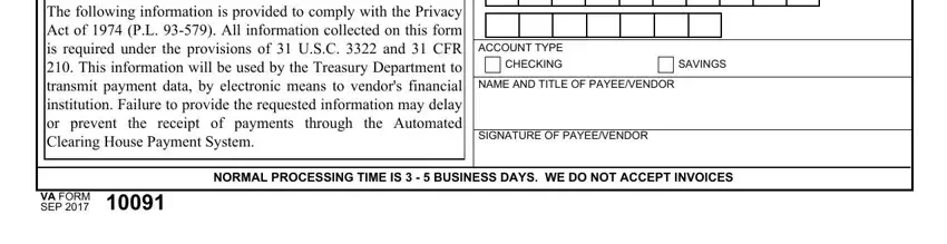 Entering details in Va Form 10091 stage 3