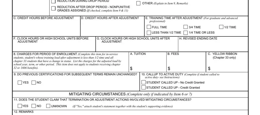 step 5 to completing Va Form 1999B