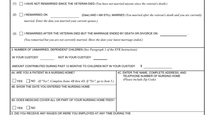 Filling out fillable va form 21 10210 step 2