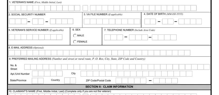 Va Form 21 2680 spaces to complete