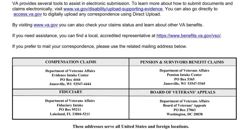 Completing va forms 21 4142 step 5