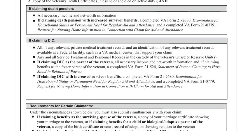 form 21 534ez empty spaces to complete