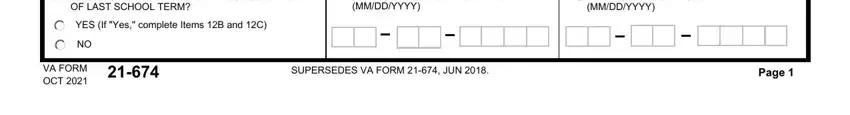 Filling in Va Form 21 674 part 3