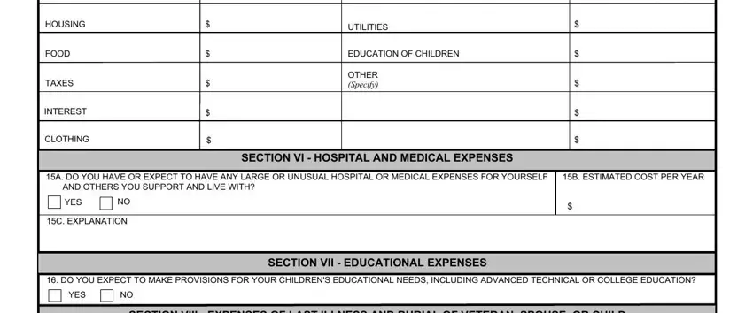 Completing va form 21 8049 pdf part 3