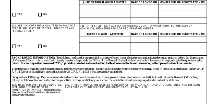 step 3 to filling out Va Form 21A