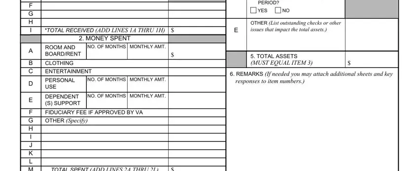 Filling out Va Form 21P 4706B step 2