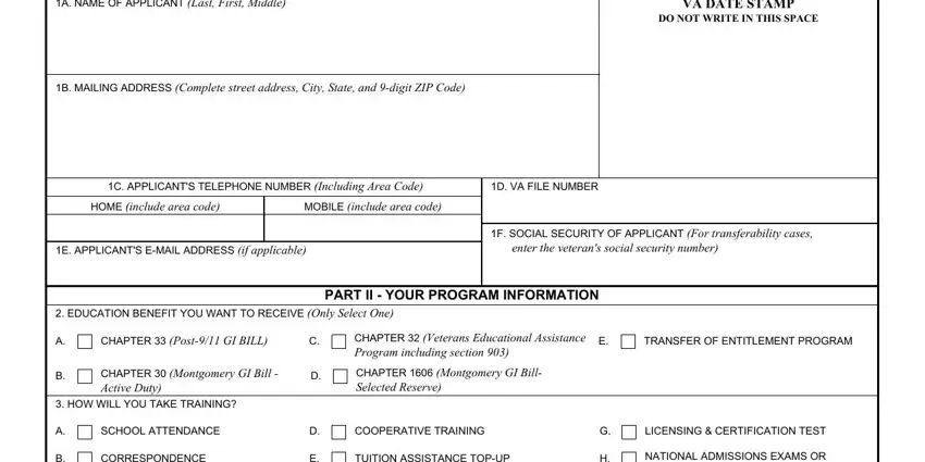 Va Form 22 1995 gaps to fill out