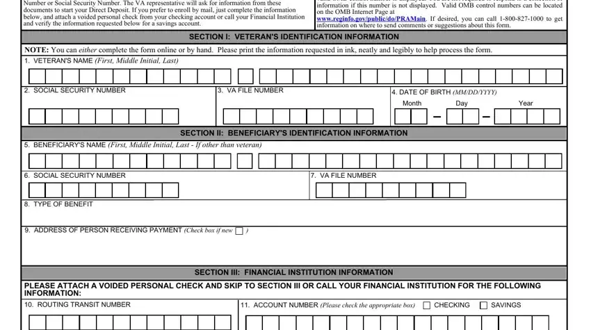 tdd fields to fill out