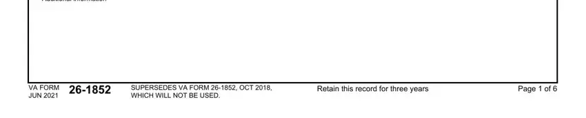 Filling in Va Form 26 1852 part 3