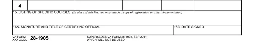 Filling in va form 28 1905m part 3