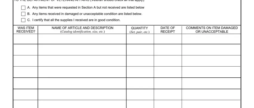 Entering details in voc rehab form stage 4