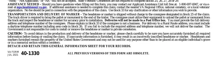 2017 2021 form va 40 1330 empty fields to consider