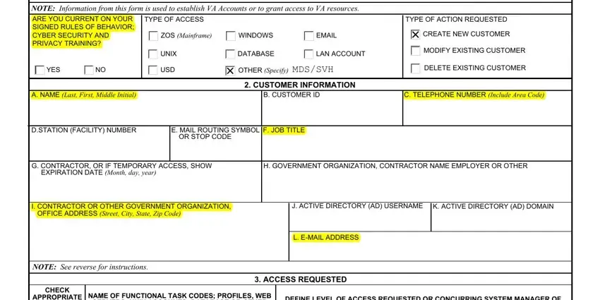 va form 9957 access form fields to fill out