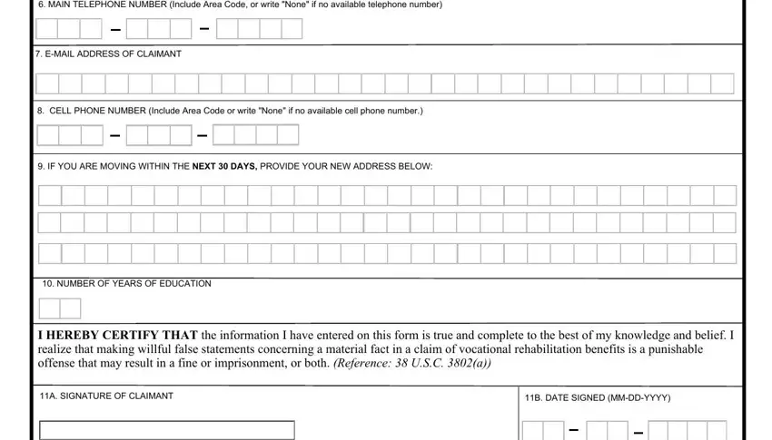 step 2 to entering details in va form 28 0588