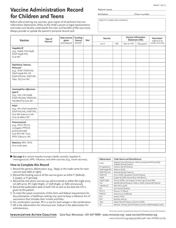 Vaccination Record Form Preview