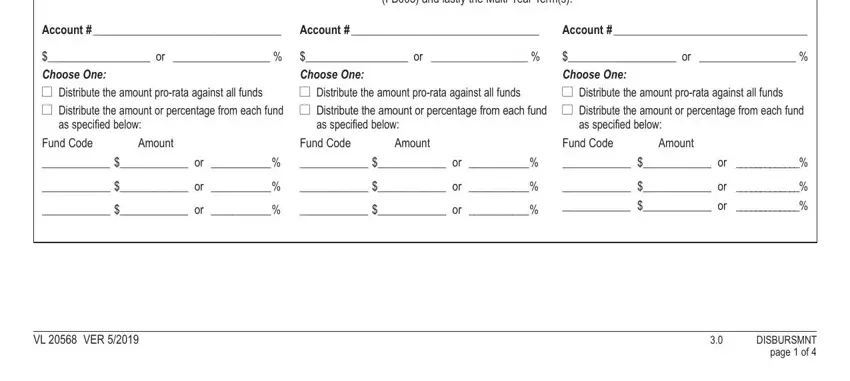 stage 2 to entering details in valic cash distribution form