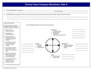 Value Compass Worksheet Form Preview
