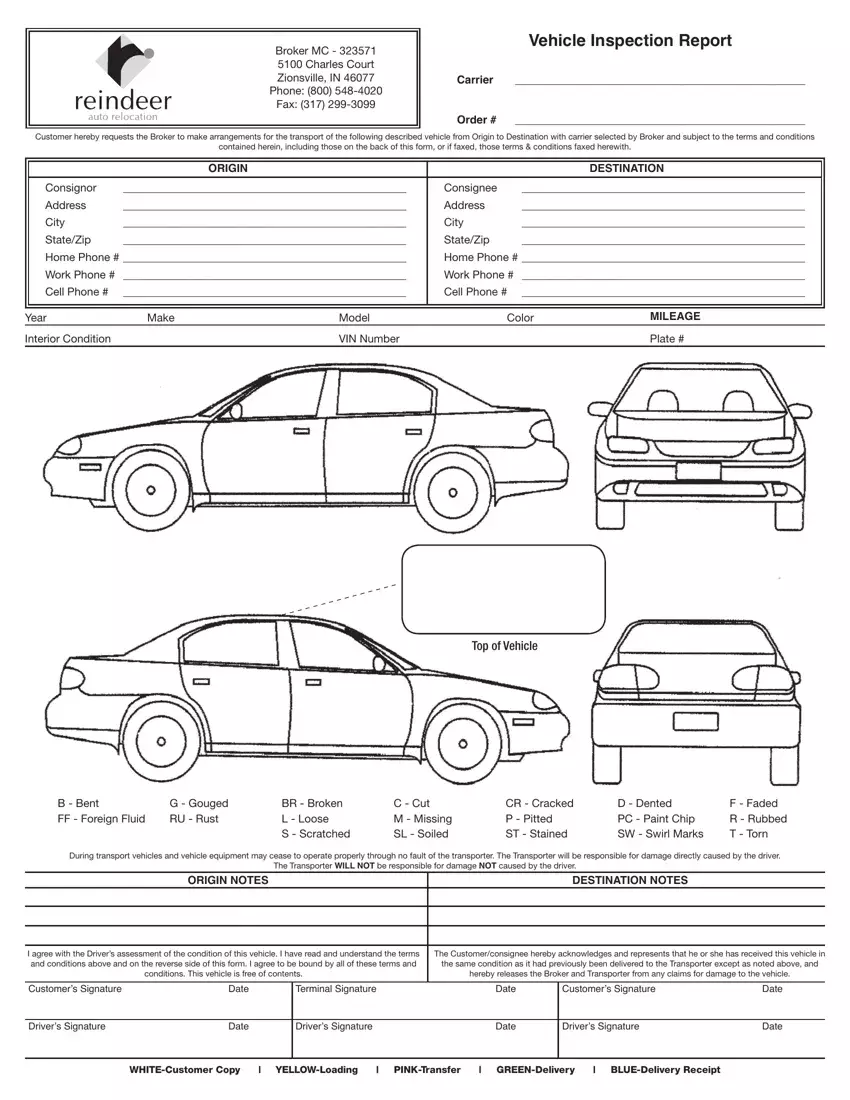 Vehicle Inspection Sheet Template PDF Form FormsPal