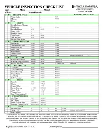 Vehicle Safety Inspection Checklist Form Preview