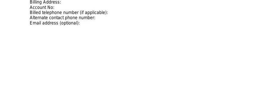 notice of dispute form verizonwireless Billing Address Account No Billed blanks to fill