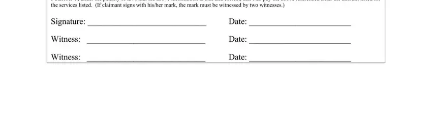 stage 3 to filling out va attendant affidavit