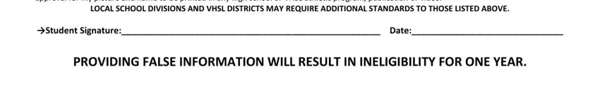 step 2 to finishing vhsl form