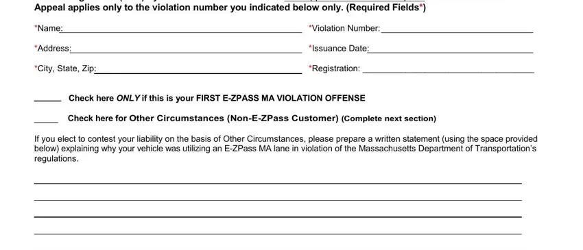 Finishing appeal form for malden ma parking ticket 02148 stage 3