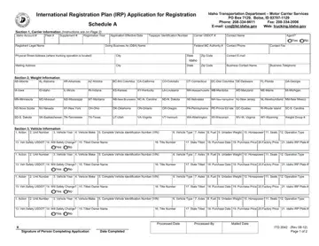 Virginia Irp Application Form Preview