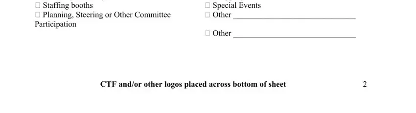 printable volunteer form pdf Layout  writing newsletters, Library work  Working with, Other, and CTF andor other logos placed blanks to insert