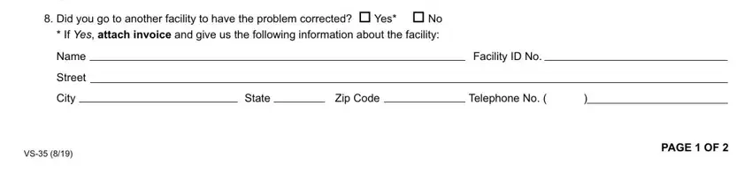 step 3 to completing dmv vs35 form