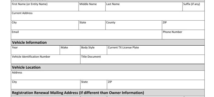 entering details in title document number texas stage 1