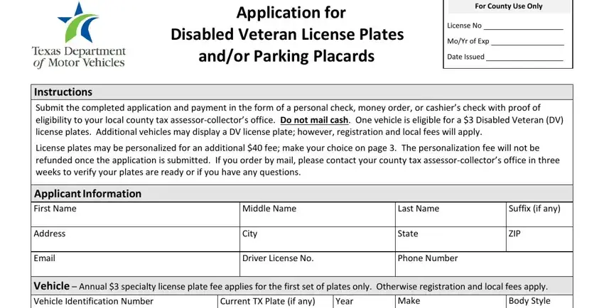 form vtr 615 fields to fill out