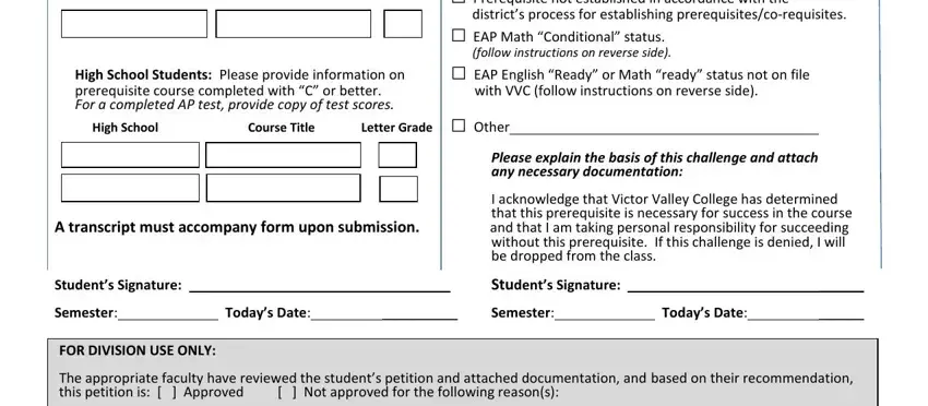 step 2 to completing victor valley college equivalency form