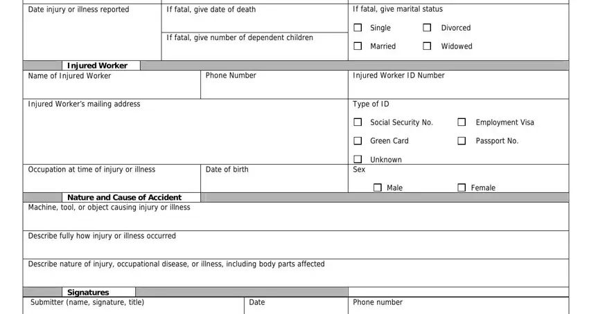 step 2 to entering details in va wc form 3