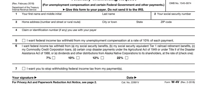 Form W 4v Printable Prntbl concejomunicipaldechinu gov co