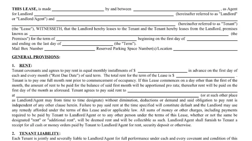 stage 1 to filling out dc form lease