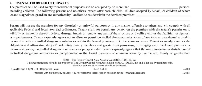 stage 4 to filling out dc form lease