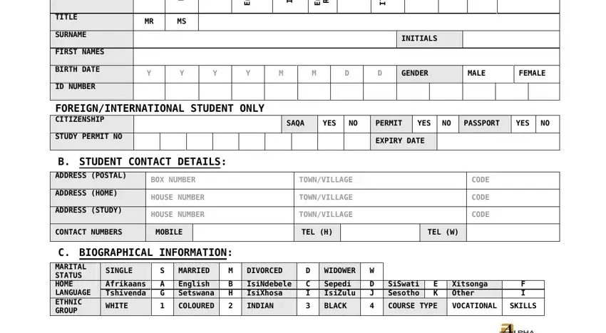 Entering details in mokopane tvet college online application 2021 part 2