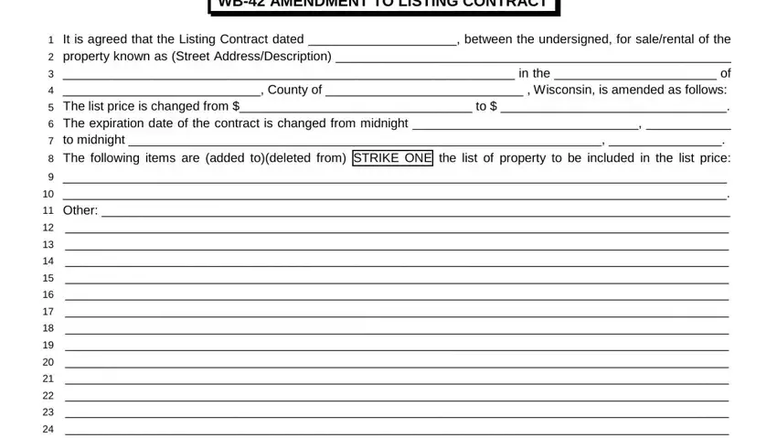 wi amendment contract gaps to consider