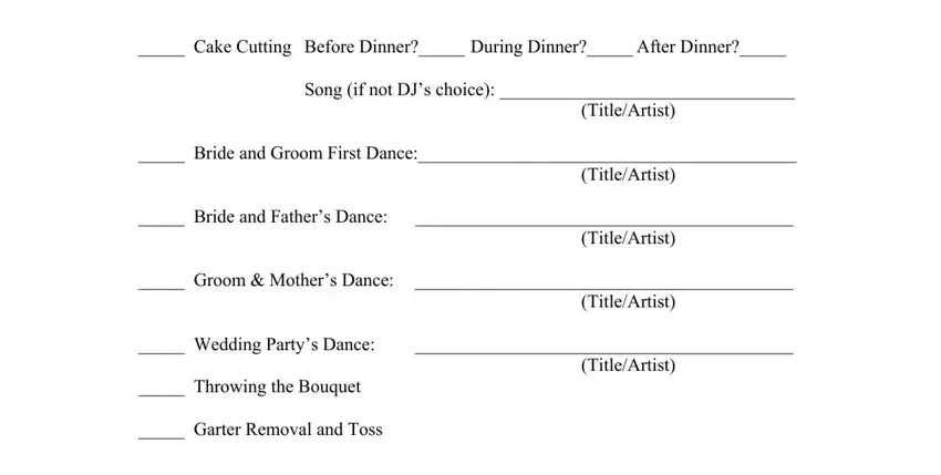 Finishing bridal party list printable part 5