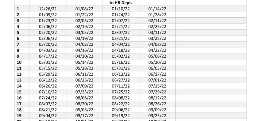 2020 payroll calendar template empty spaces to fill out