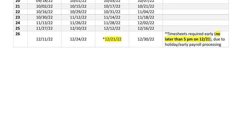 2020 payroll calendar template AbsenceTime Off Req and NonExempt, and Timesheets required early no later blanks to fill