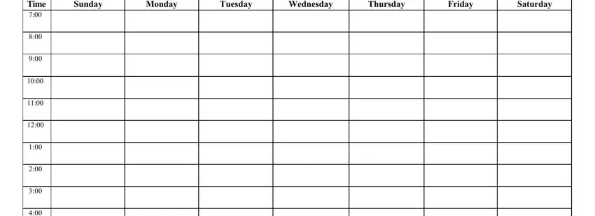 Daily Planner Form ≡ Fill Out Printable PDF Forms Online