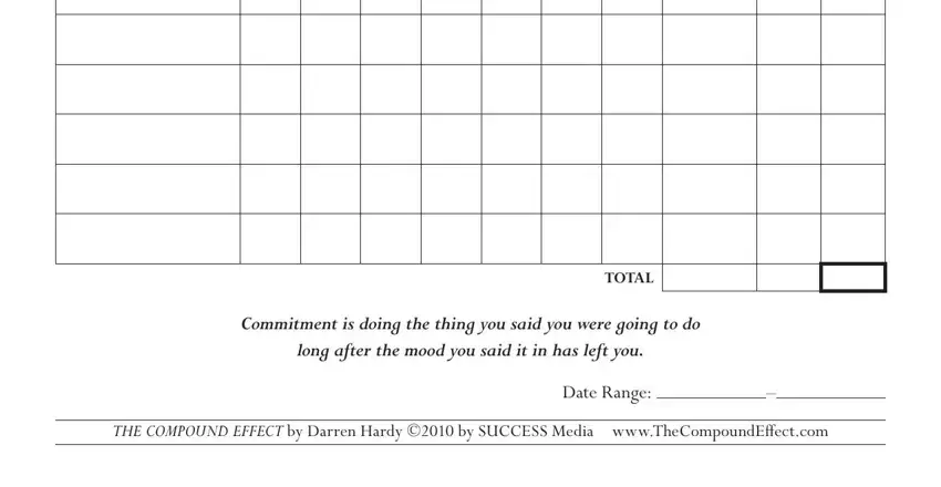 Completing weekly register printable step 2