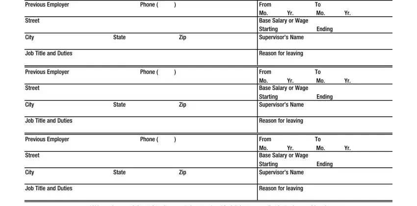 step 4 to filling out weis application employment