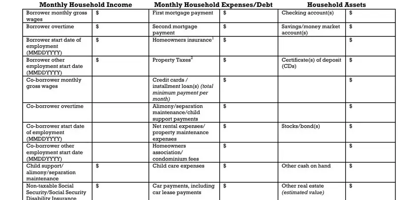 Finishing wells fargo mortgage assistance application part 4