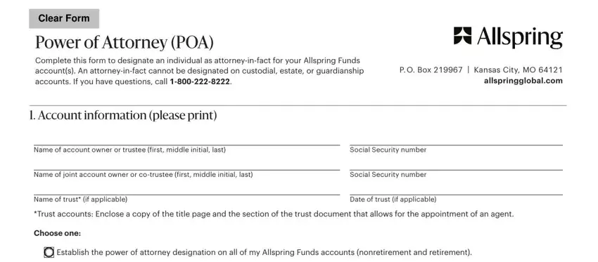 wells fargo mortgage power of attorney form gaps to fill in