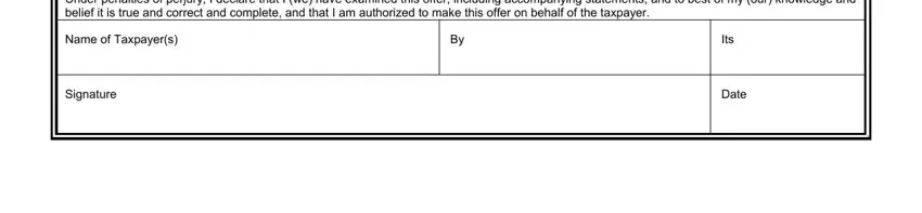 Filling out cd3 tax form step 2