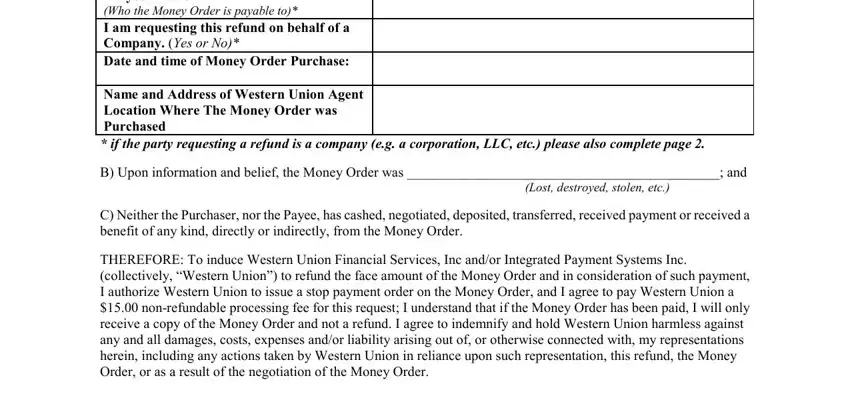 Western Union Form ≡ Fill Out Printable PDF Forms Online