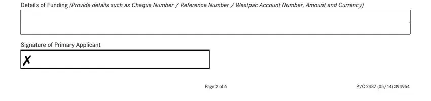 Completing westpac png application forms stage 5